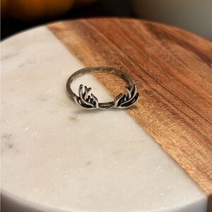 Sterling Silver Antler Ring